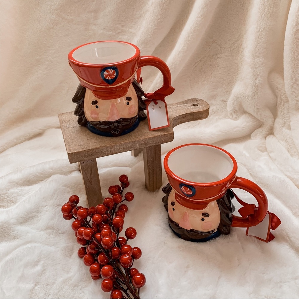 nwt sur la table nutcracker christmas set of 2 mugs